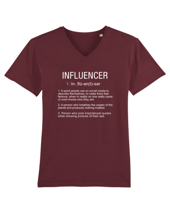 Influencer Funny Burgundy