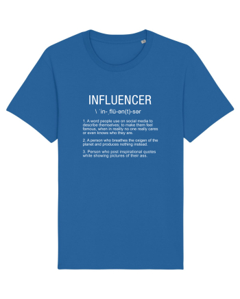 Influencer Funny Royal Blue