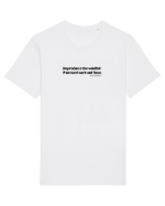 Inspiration is the windfall... Tricou mânecă scurtă Unisex Rocker