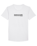 Inspiration is the windfall... Tricou mânecă scurtă guler larg Bărbat Skater
