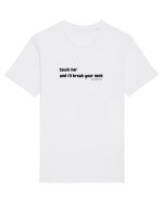 Touch her and i'll break your neck Tricou mânecă scurtă Unisex Rocker