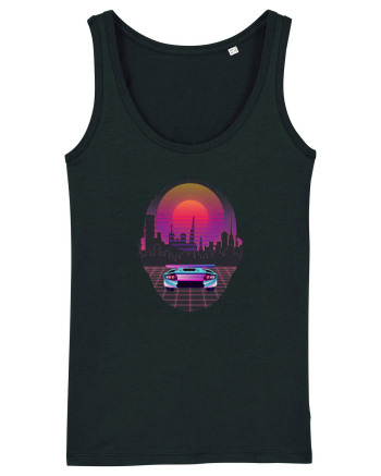 Retro Vapor Wave Man Black
