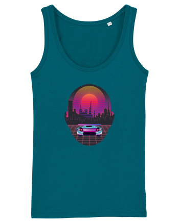 Retro Vapor Wave Man Ocean Depth