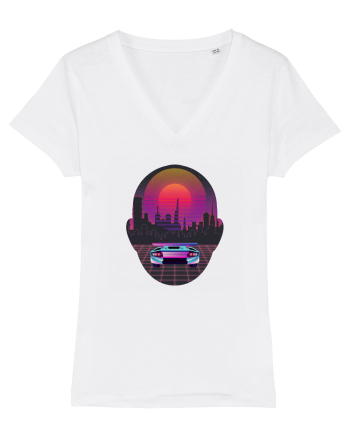 Retro Vapor Wave Man White
