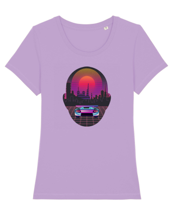 Retro Vapor Wave Man Lavender Dawn
