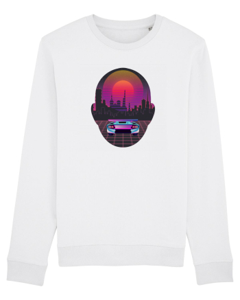 Retro Vapor Wave Man White