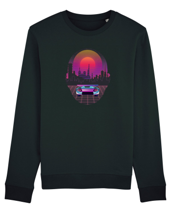 Retro Vapor Wave Man Black