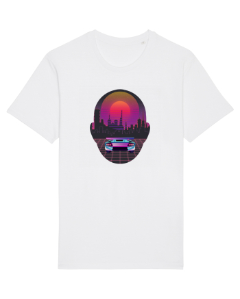 Retro Vapor Wave Man White