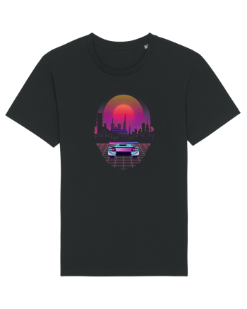 Retro Vapor Wave Man Black