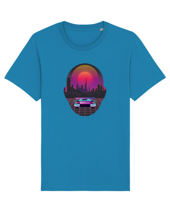 Retro Vapor Wave Man Azur