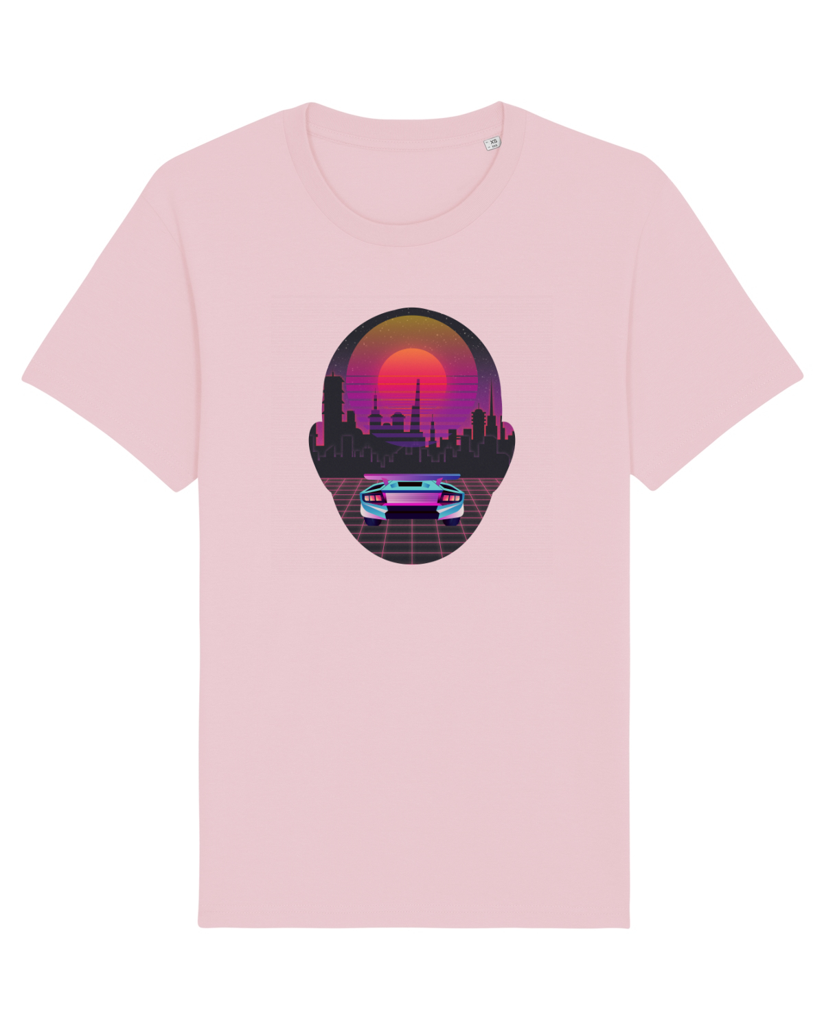 Tricou mânecă scurtă Unisex Rocker Cotton Pink