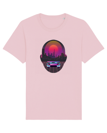 Retro Vapor Wave Man Cotton Pink
