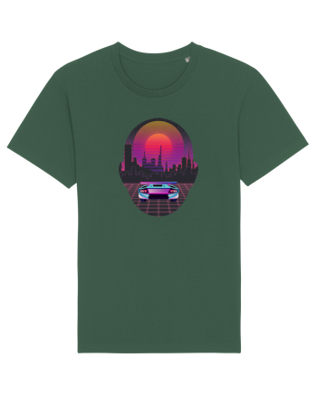 Retro Vapor Wave Man Bottle Green