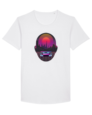 Retro Vapor Wave Man White
