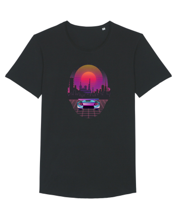 Retro Vapor Wave Man Black