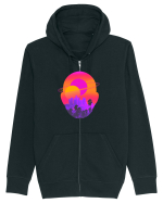 Retro Vapor Wave Man Hanorac cu fermoar Unisex Connector