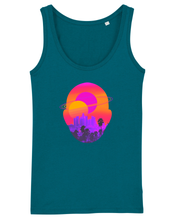 Retro Vapor Wave Man Ocean Depth
