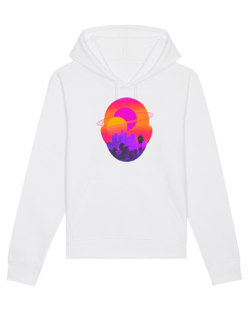 Retro Vapor Wave Man White