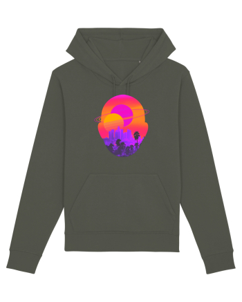 Retro Vapor Wave Man Khaki