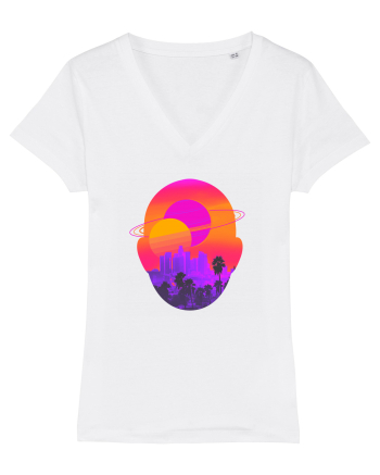 Retro Vapor Wave Man White