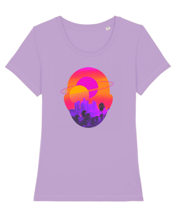 Retro Vapor Wave Man Lavender Dawn