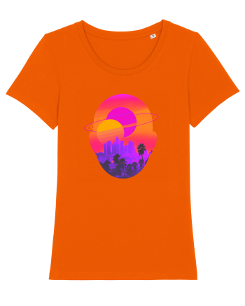 Retro Vapor Wave Man Bright Orange
