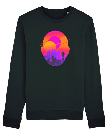 Retro Vapor Wave Man Black