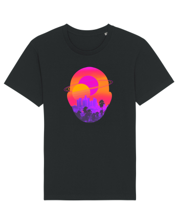 Retro Vapor Wave Man Black