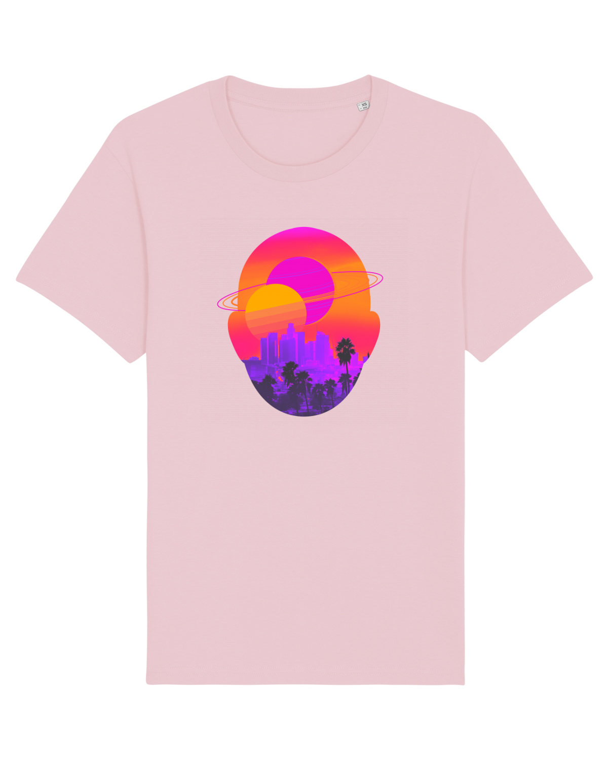 Tricou mânecă scurtă Unisex Rocker Cotton Pink