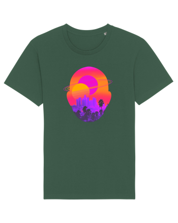 Retro Vapor Wave Man Bottle Green