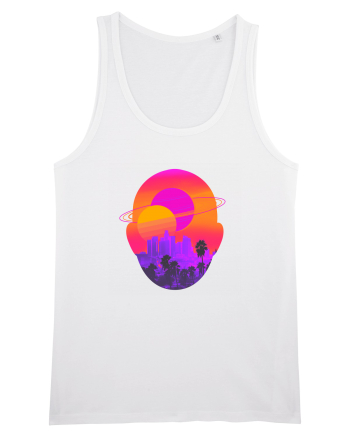 Retro Vapor Wave Man White