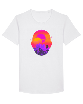 Retro Vapor Wave Man White