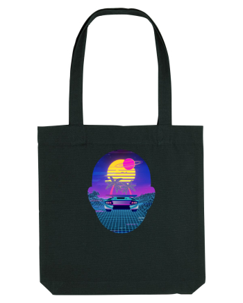 Retro Vapor Wave Man Black