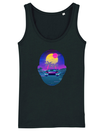 Retro Vapor Wave Man Black