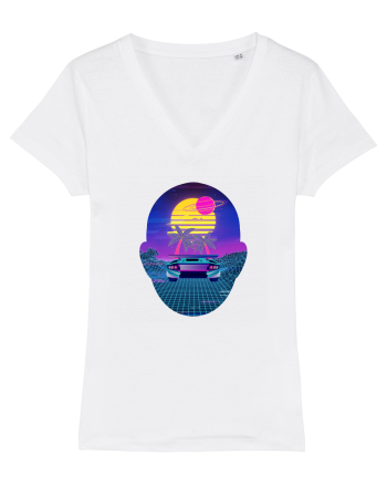 Retro Vapor Wave Man White