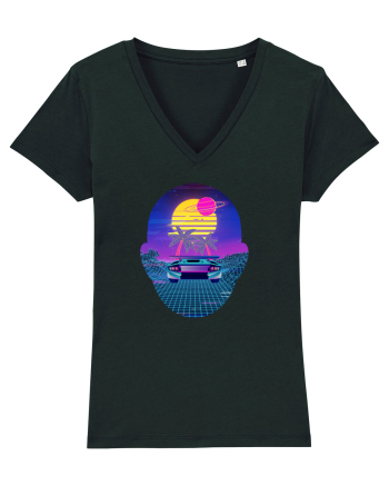 Retro Vapor Wave Man Black