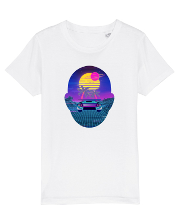 Retro Vapor Wave Man White