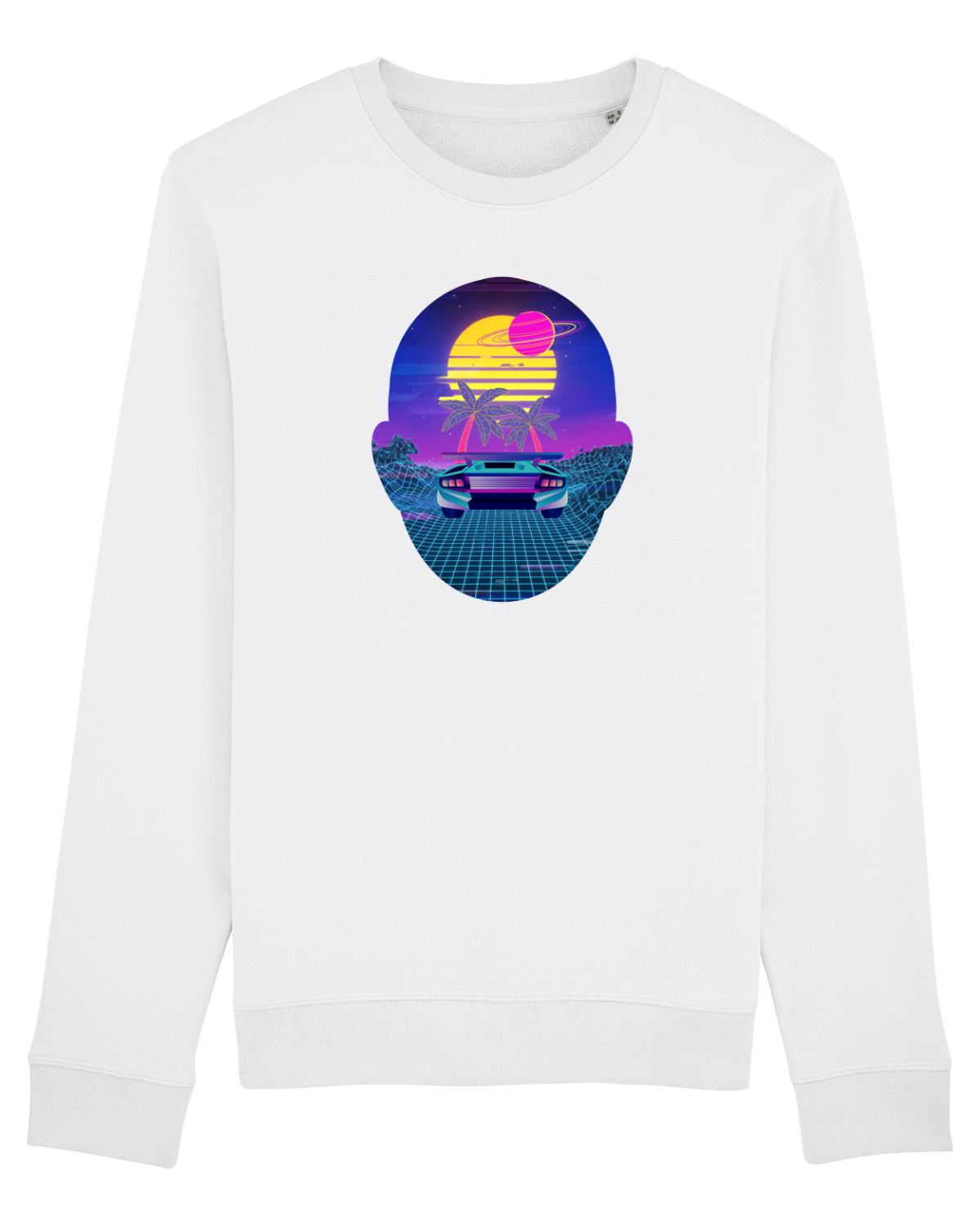 Bluză mânecă lungă Unisex Rise White