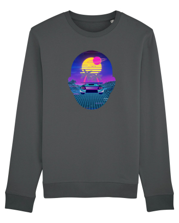 Retro Vapor Wave Man Anthracite