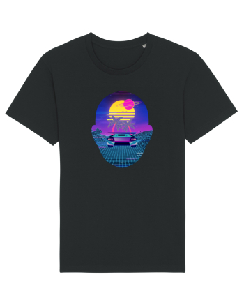 Retro Vapor Wave Man Black