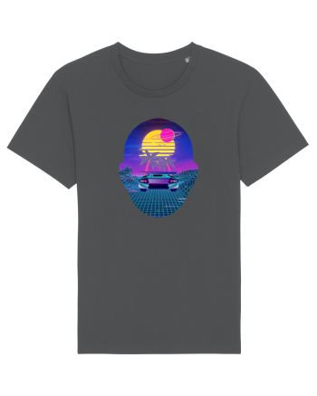 Retro Vapor Wave Man Anthracite