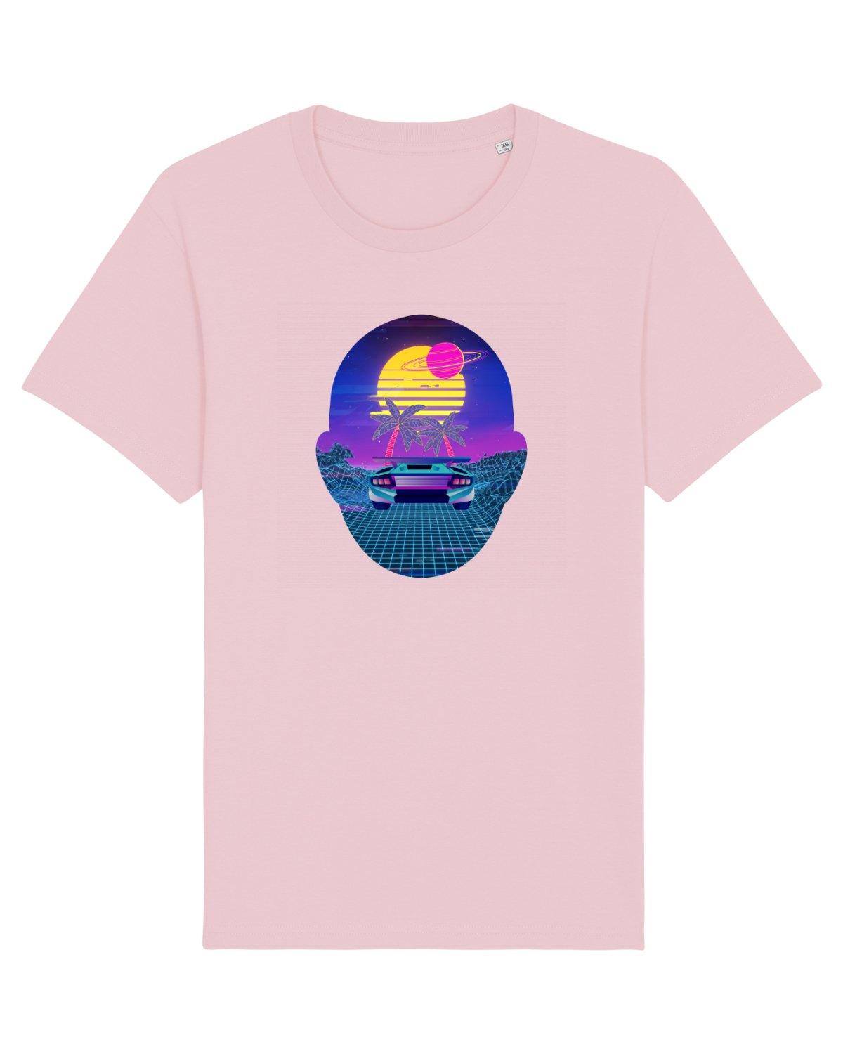Tricou mânecă scurtă Unisex Rocker Cotton Pink