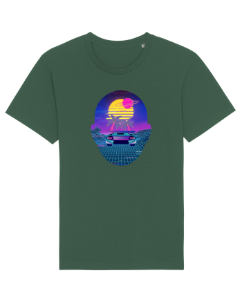 Retro Vapor Wave Man Bottle Green