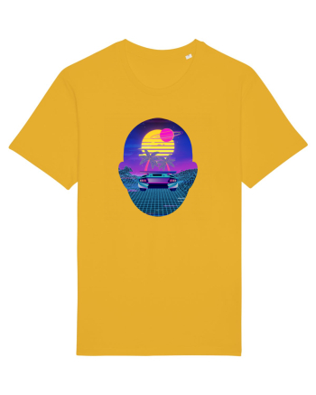 Retro Vapor Wave Man Spectra Yellow