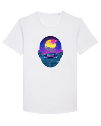 Retro Vapor Wave Man White