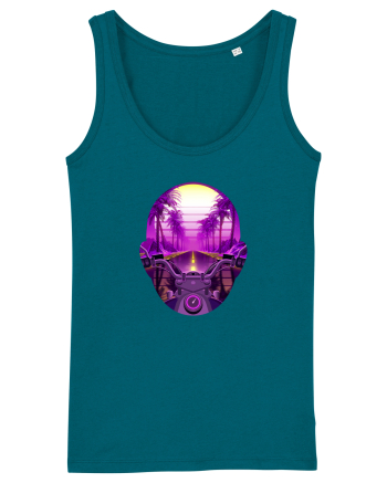 Retro Vapor Wave Man Ocean Depth