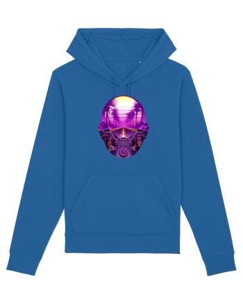 Retro Vapor Wave Man Royal Blue