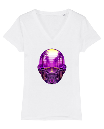 Retro Vapor Wave Man White