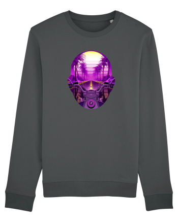 Retro Vapor Wave Man Anthracite