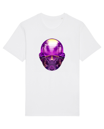 Retro Vapor Wave Man White